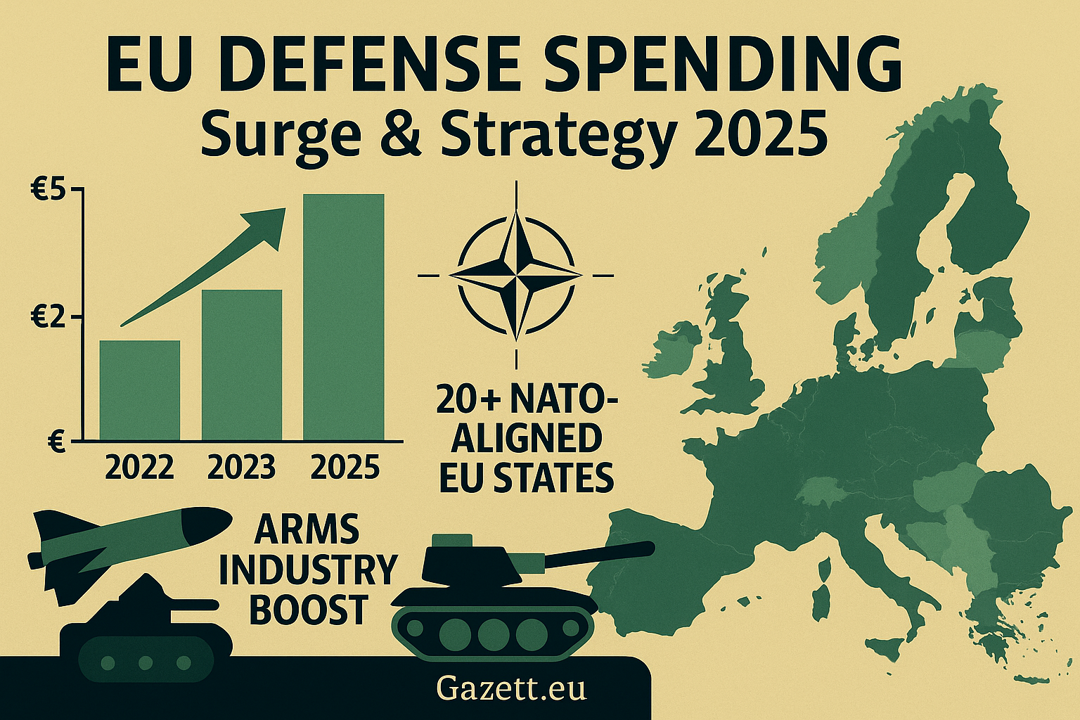 EU Defense Spending Surge & NATO Realignment – Gazett.eu