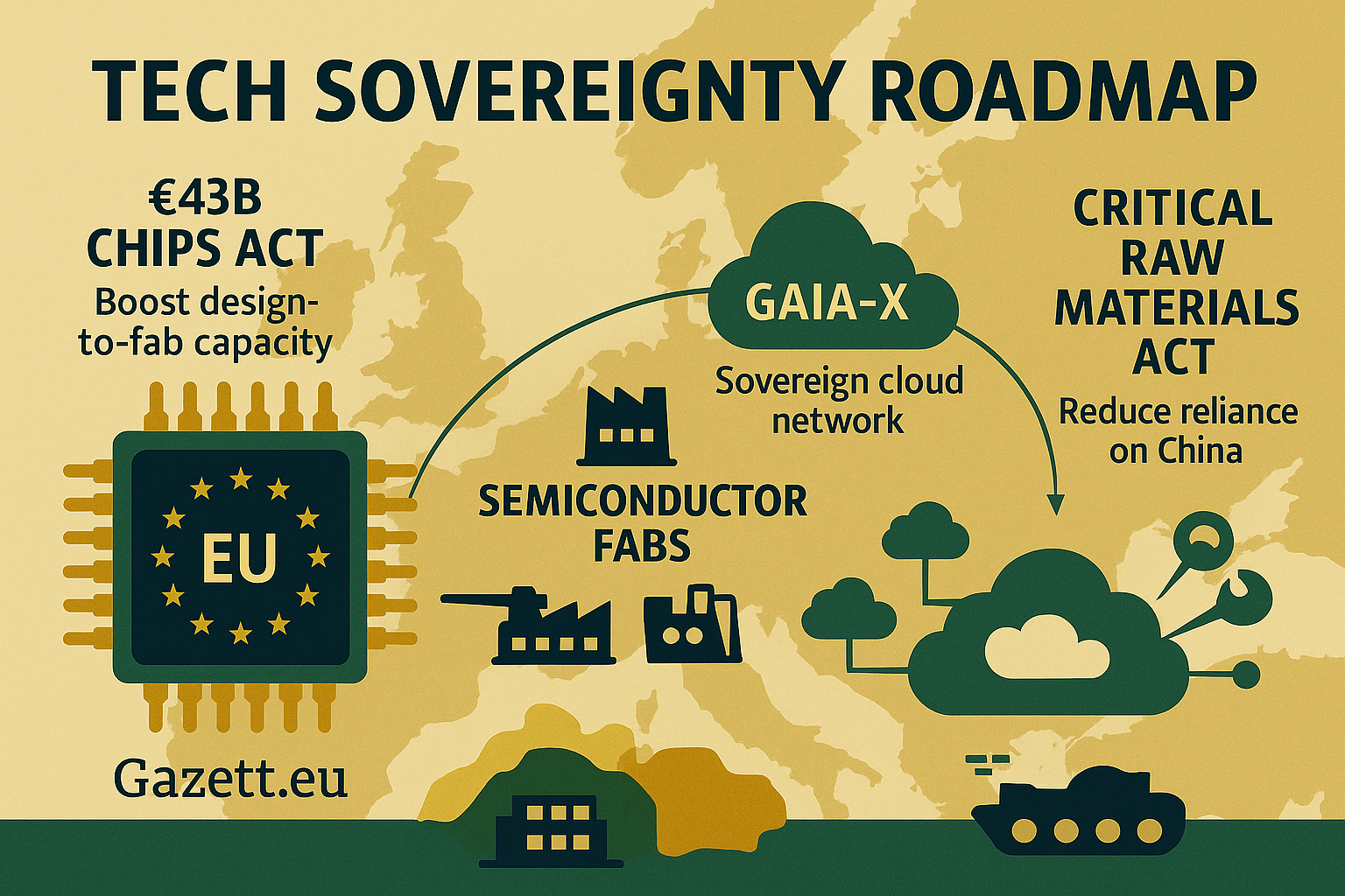 EU Tech Sovereignty Roadmap 2025 – Chips, Cloud, Dependencies – Gazett.eu