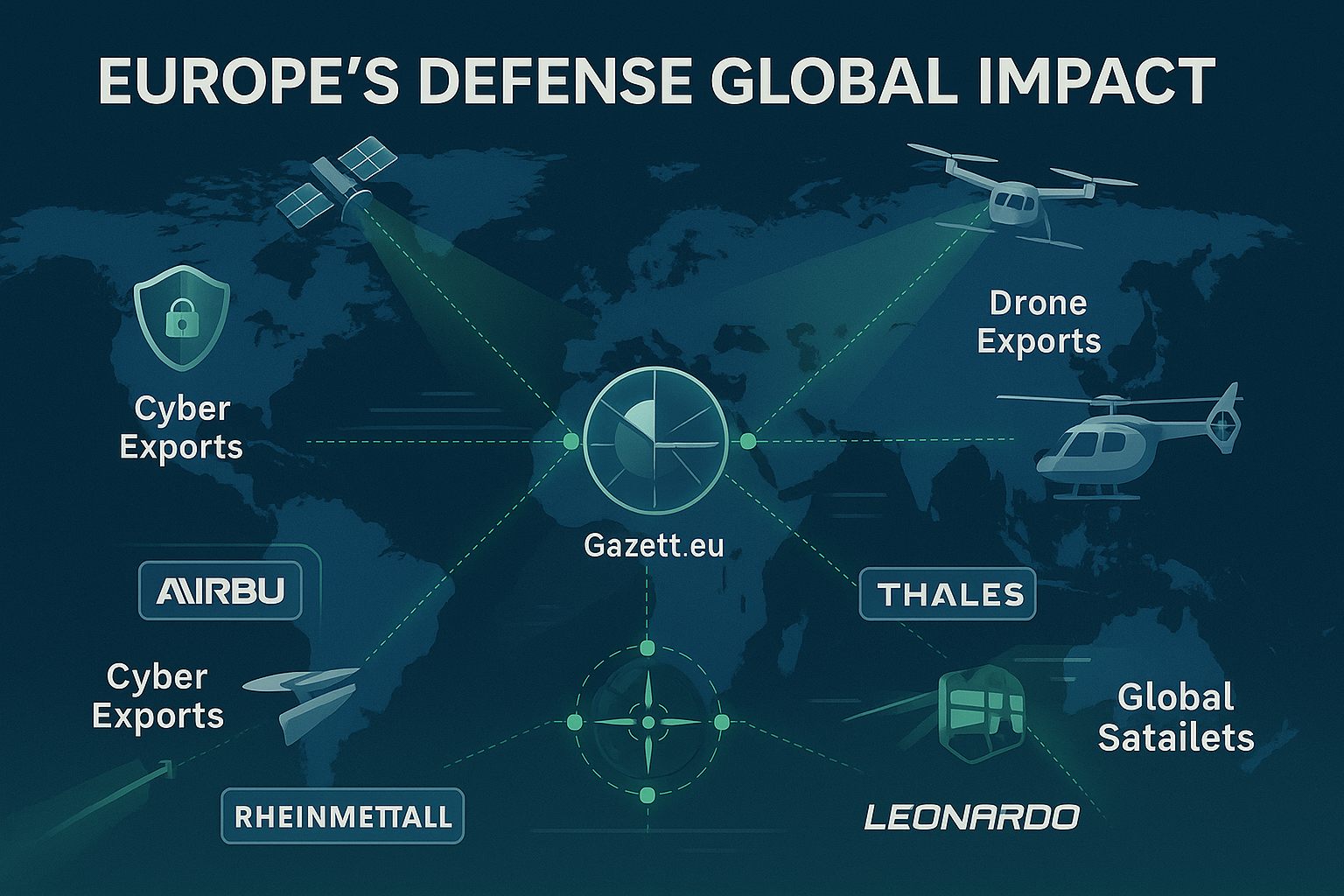 Europe Defense Global Impact Exports Cyber AI Satellites 2025