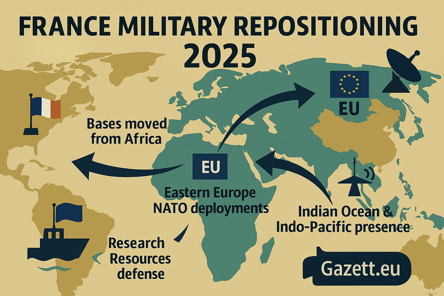 France Military Repositioning 2025 – Indo-Pacific & Eastern Europe – Gazett.eu