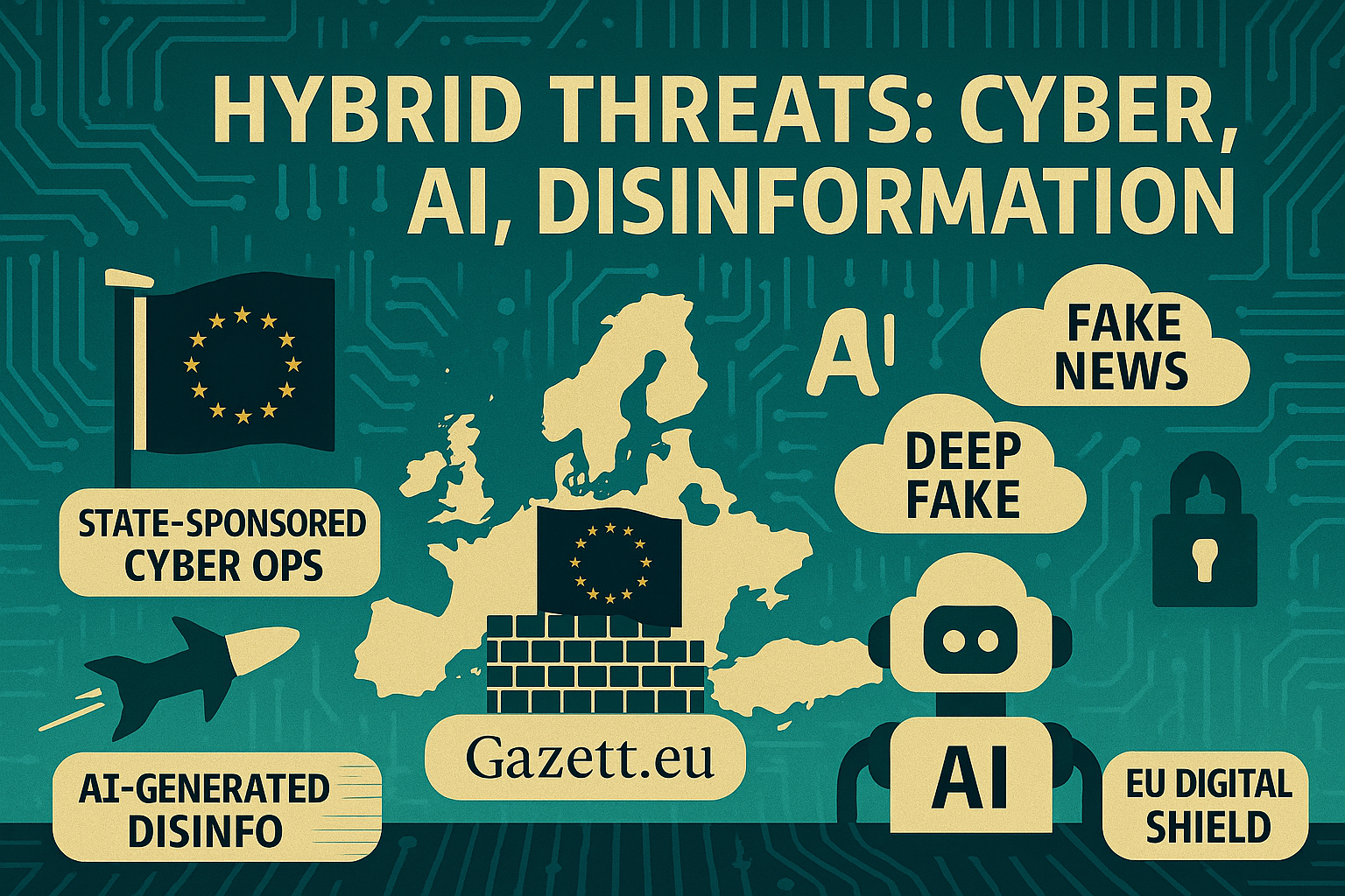 EU Cybersecurity, AI and Disinformation Risks 2025 – Gazett.eu