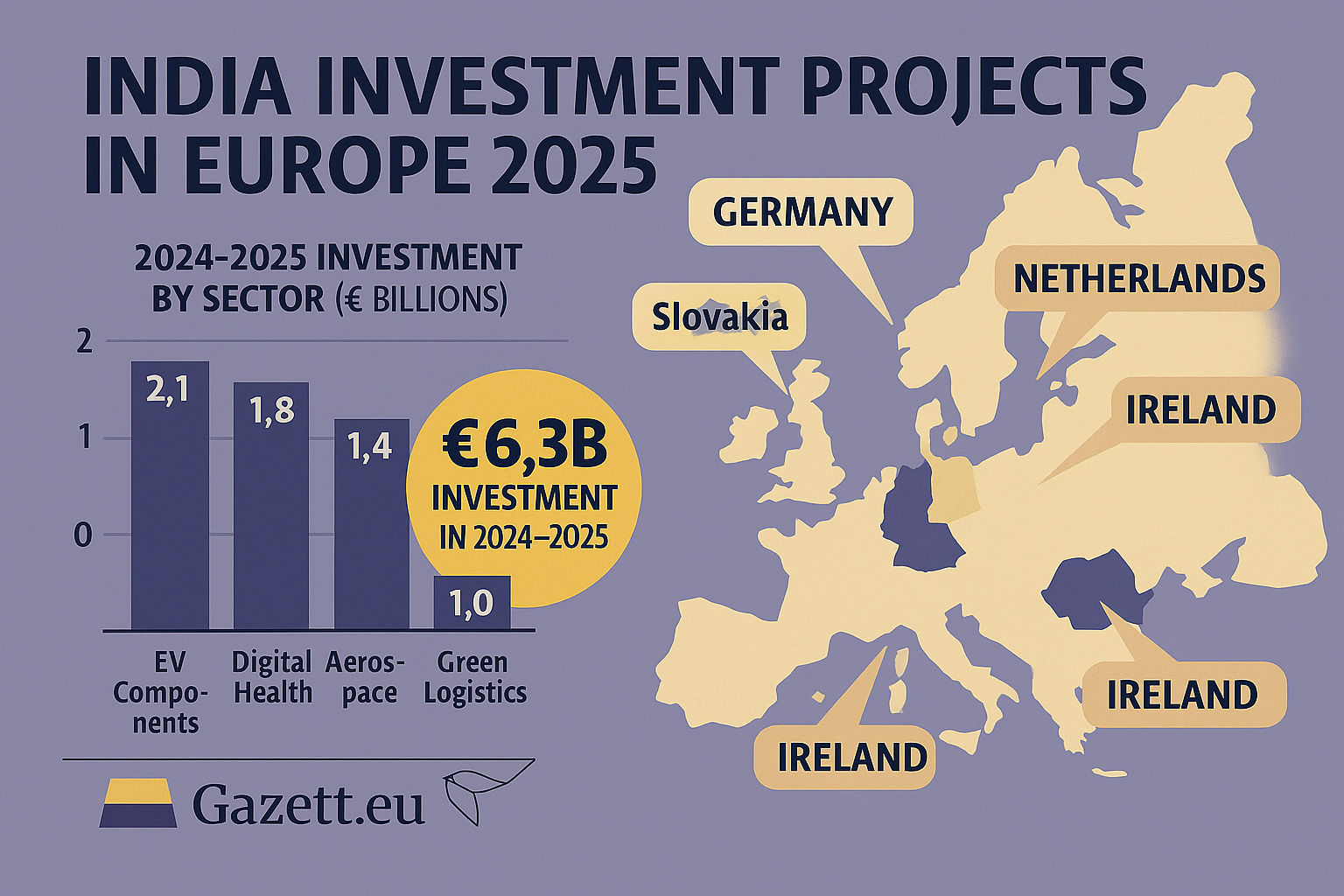 India Investment Projects in Europe 2025