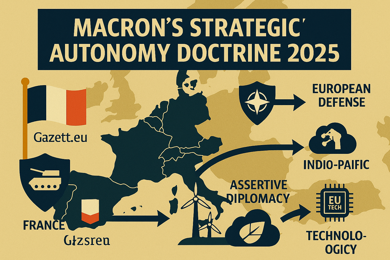 Macron Strategic Autonomy Doctrine – EU Geopolitics 2025 – Gazett.eu