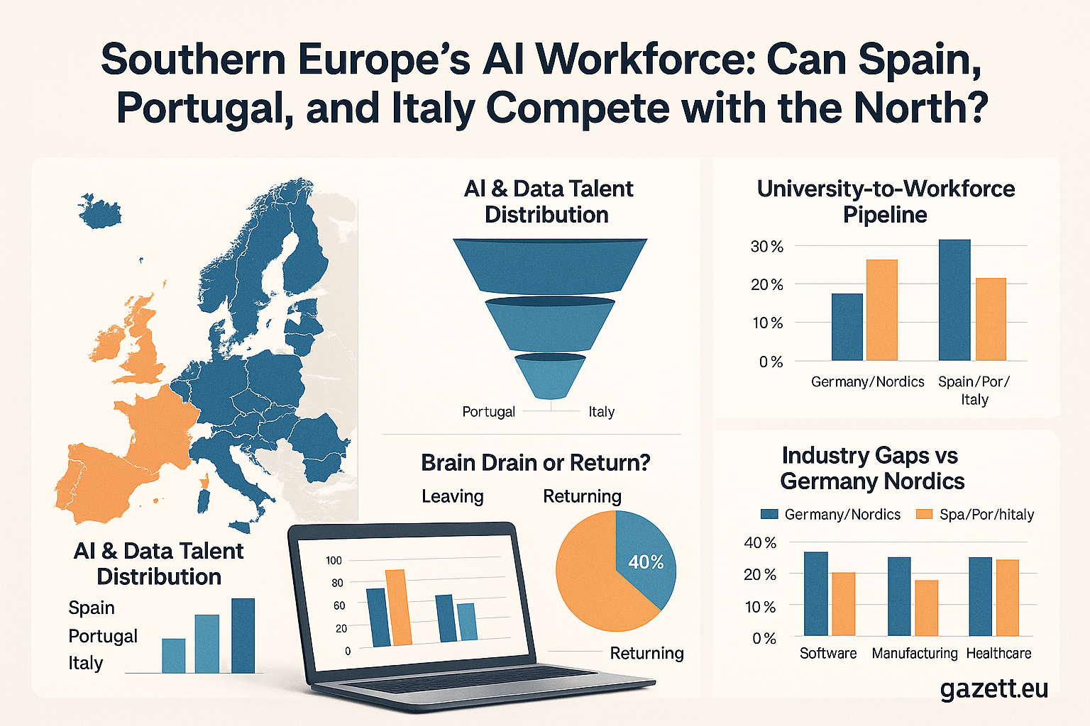 Southern Europe AI Workforce Cover