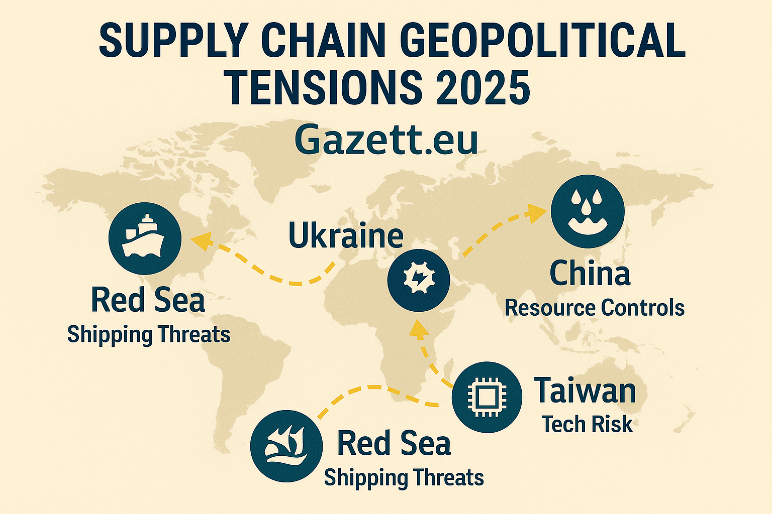 Supply Chain Geopolitical Tensions 2025 – Gazett.eu