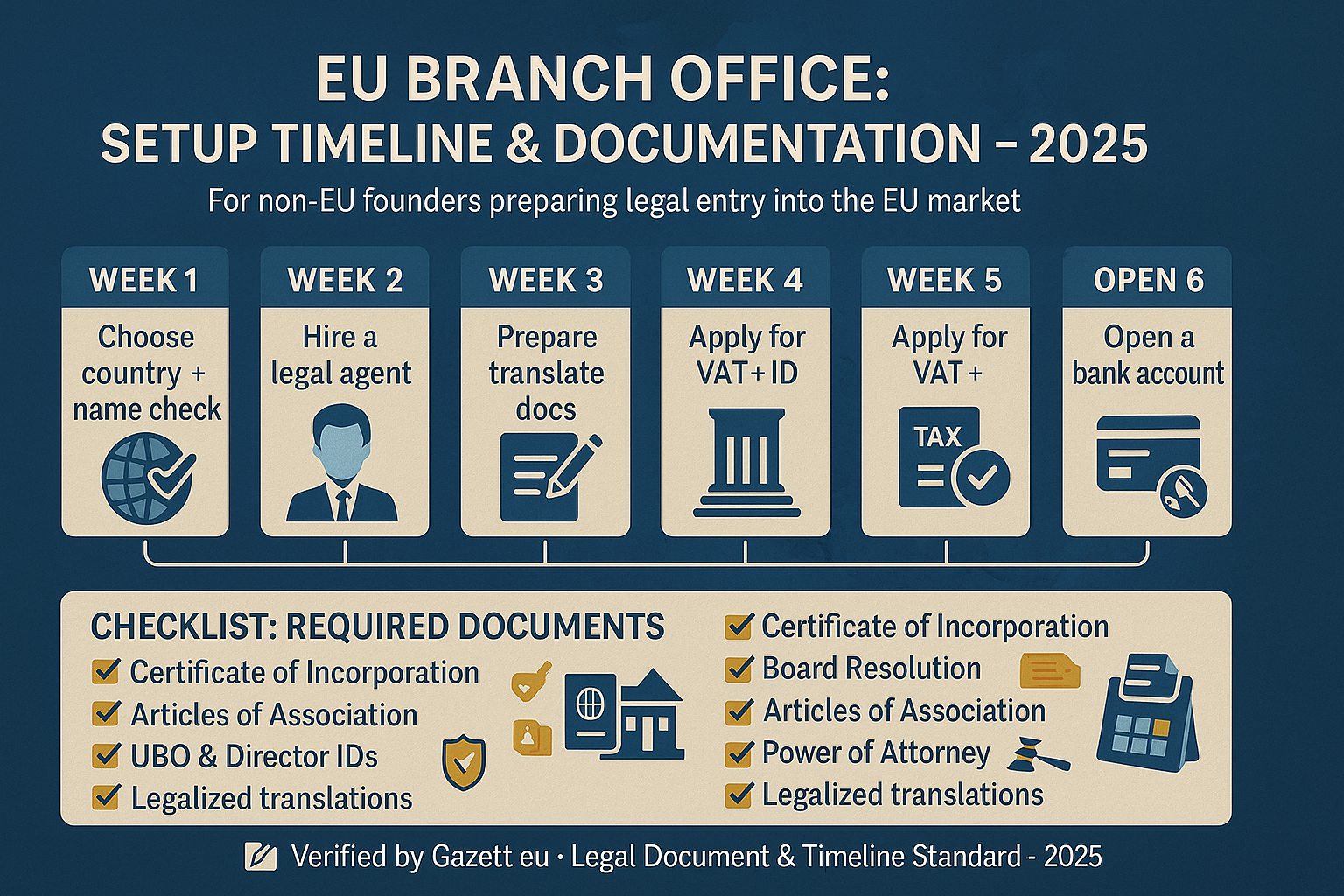 EU Branch Office Setup Timeline and Documents โ 2025