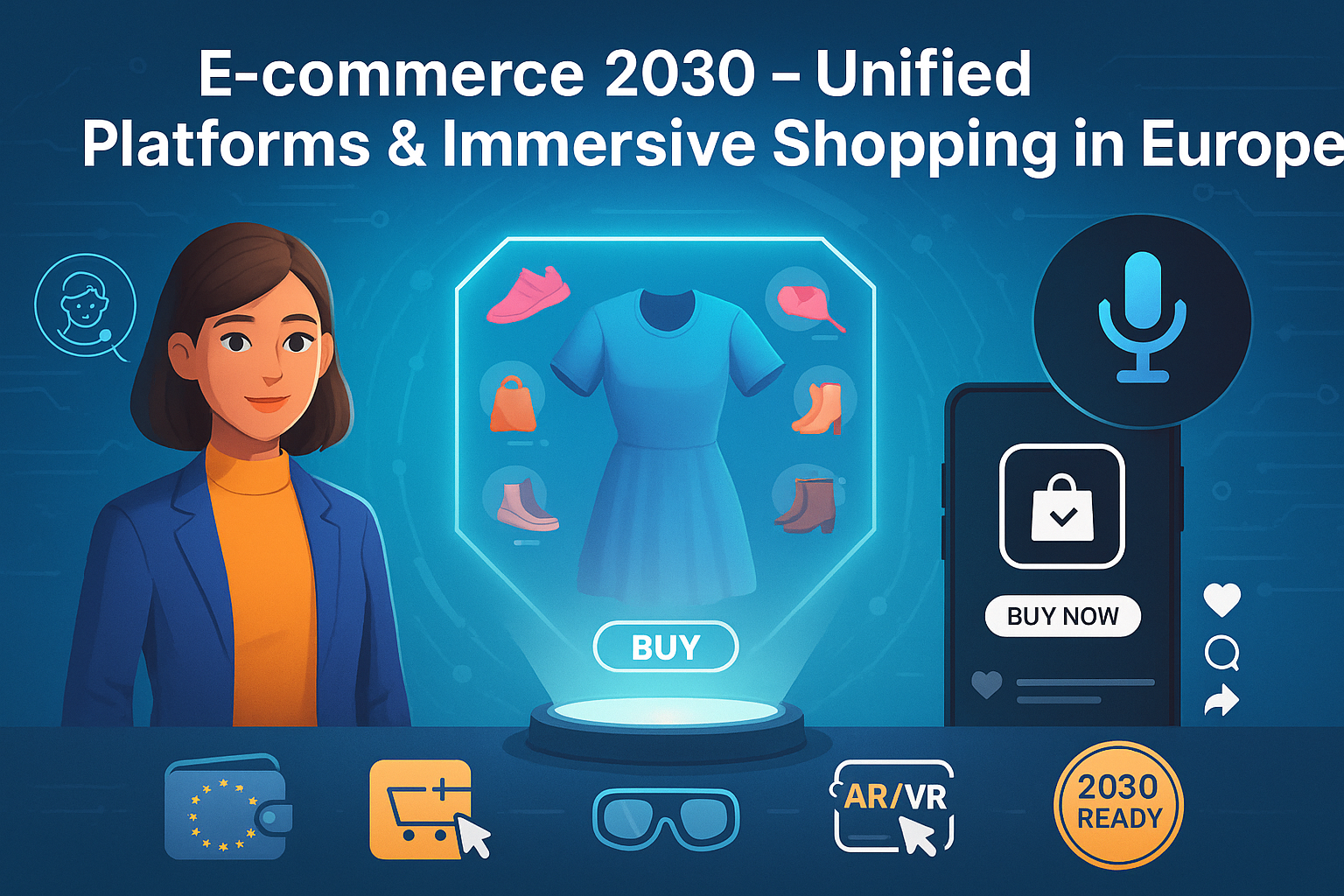 Future of E-commerce in Europe โ Unified Platforms & Immersive Shopping 2030