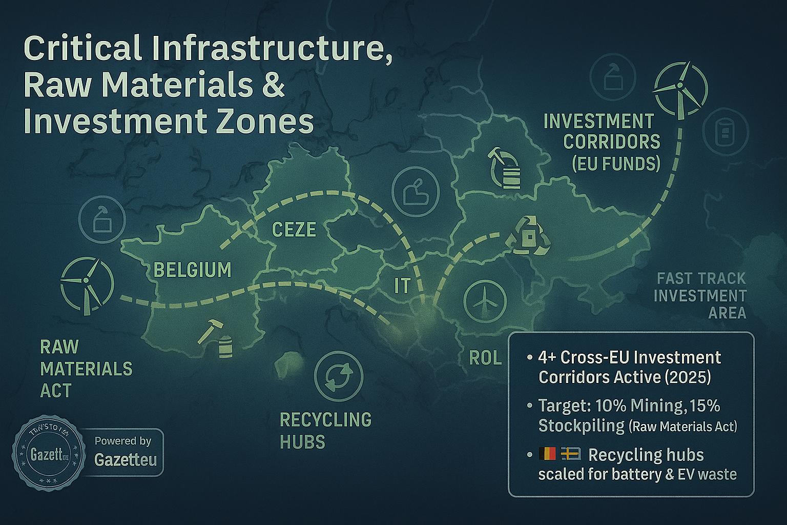 EU Investment Zones and Critical Raw Material Hubs