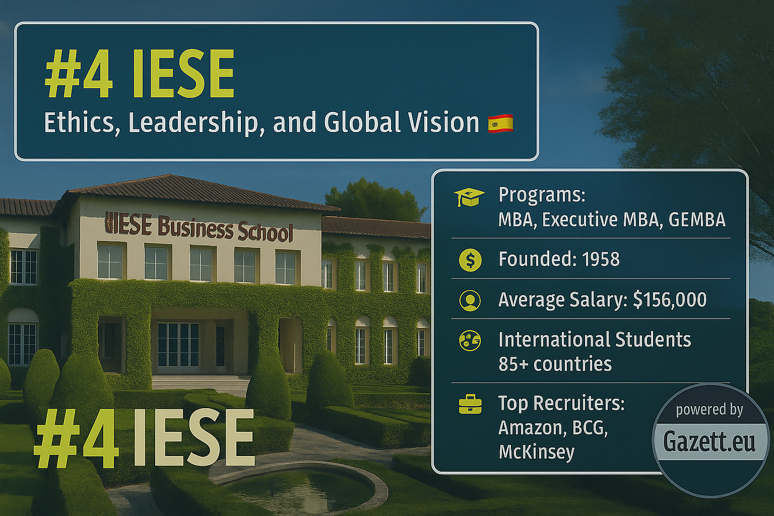 IESE Business School โ Global Vision & Responsible Leadership