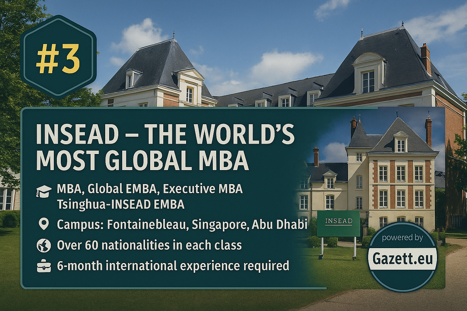 INSEAD โ Global MBA for the Future of Leadership