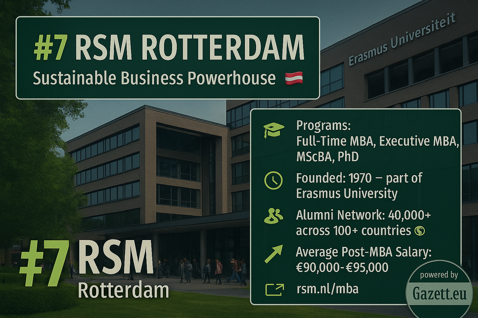 Rotterdam School of Management โ Leading with Sustainability