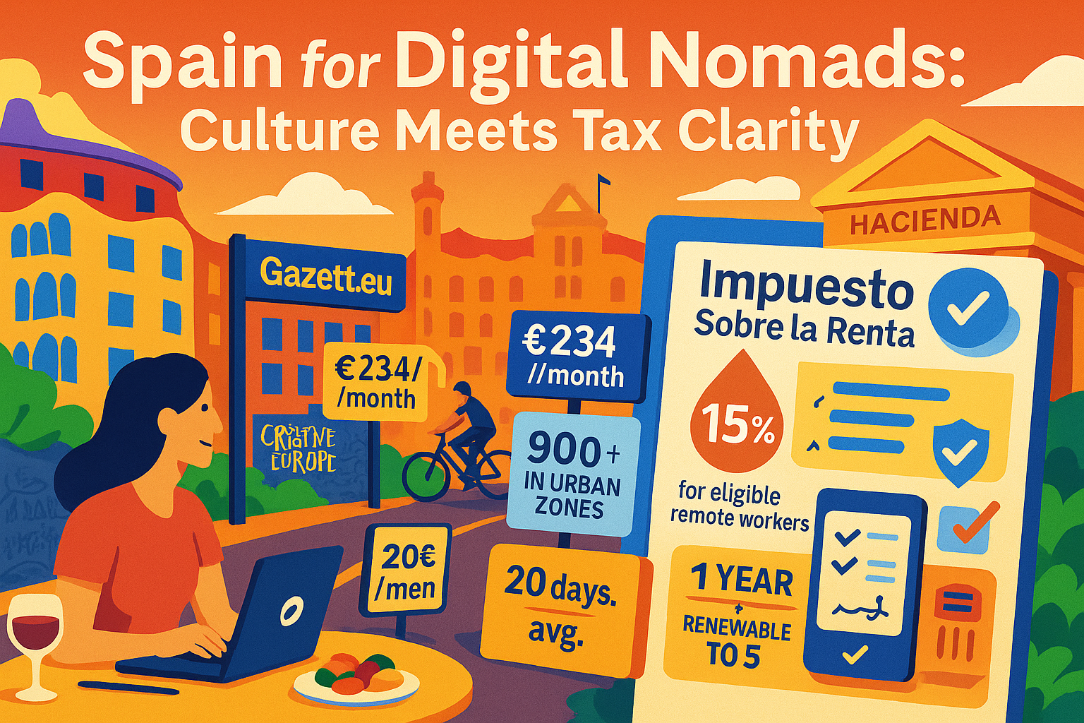 Spain Digital Nomad Visa 2025 Benefits – ENISA Entry + Urban Remote Work