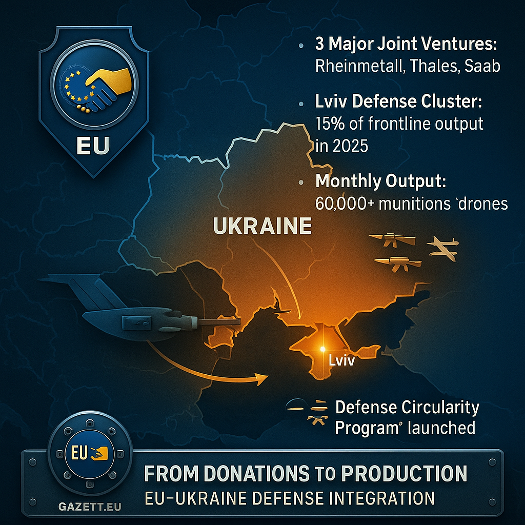 EU Ukraine Defense Production Cluster Map