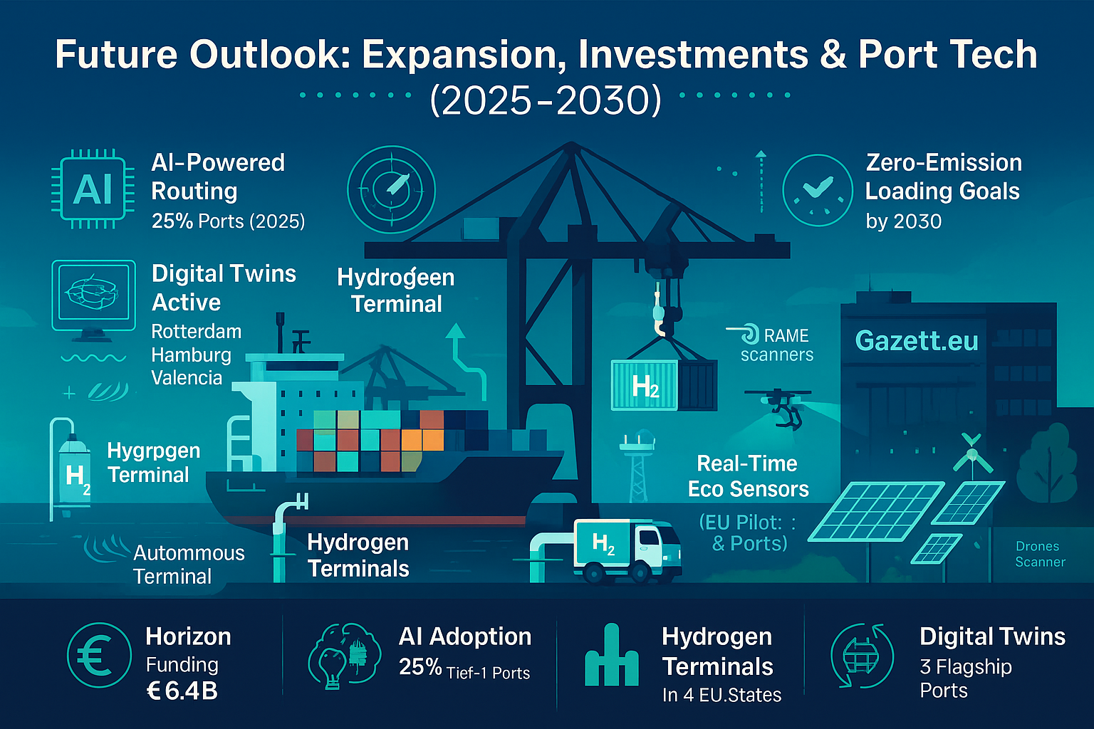 Future Expansion and Tech Innovation at European Ports – 2030